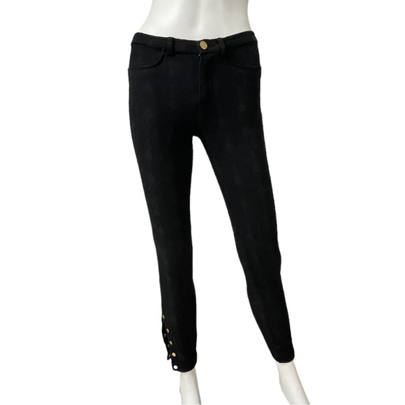 Zara Trafaluc Black Skinny Slim Pants Size 04 - Picture 1 of 6
